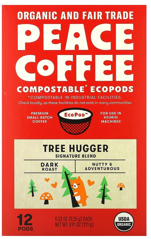 Tree Hugger Signature Blend, Ground Dark Roast (12 K-Cups) - Image 2