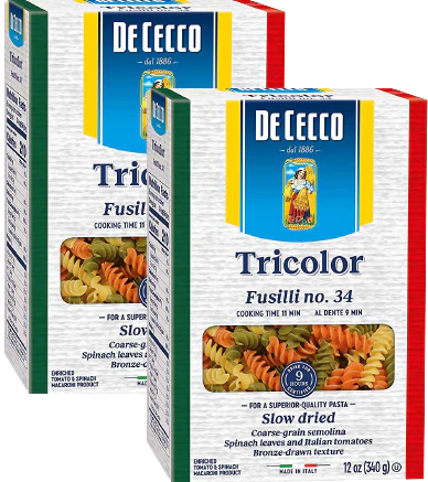 Tricolor Fusilli Pasta (2 Pack)