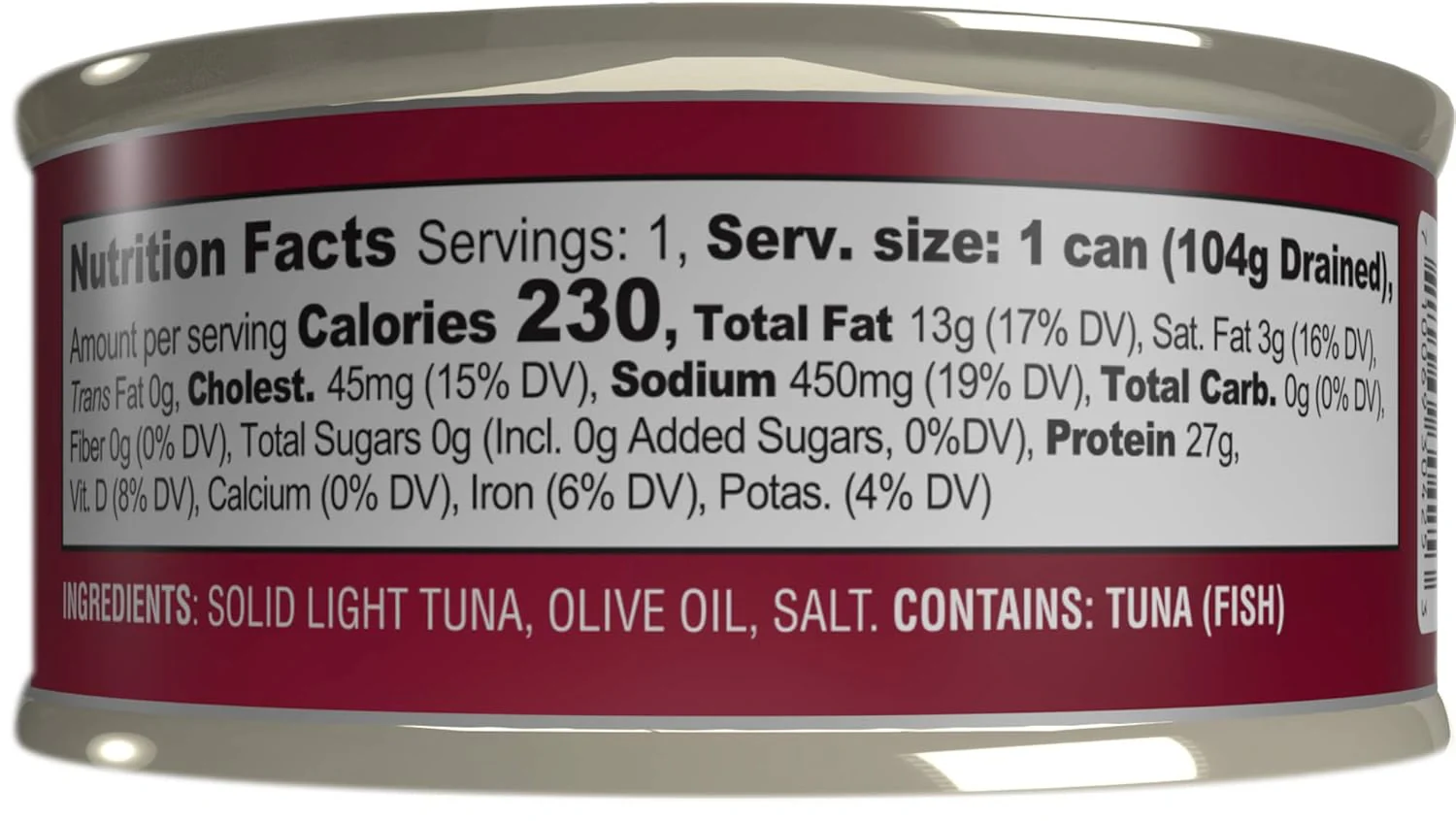 Solid Light Yellowfin Tuna in Olive Oil - Image 2