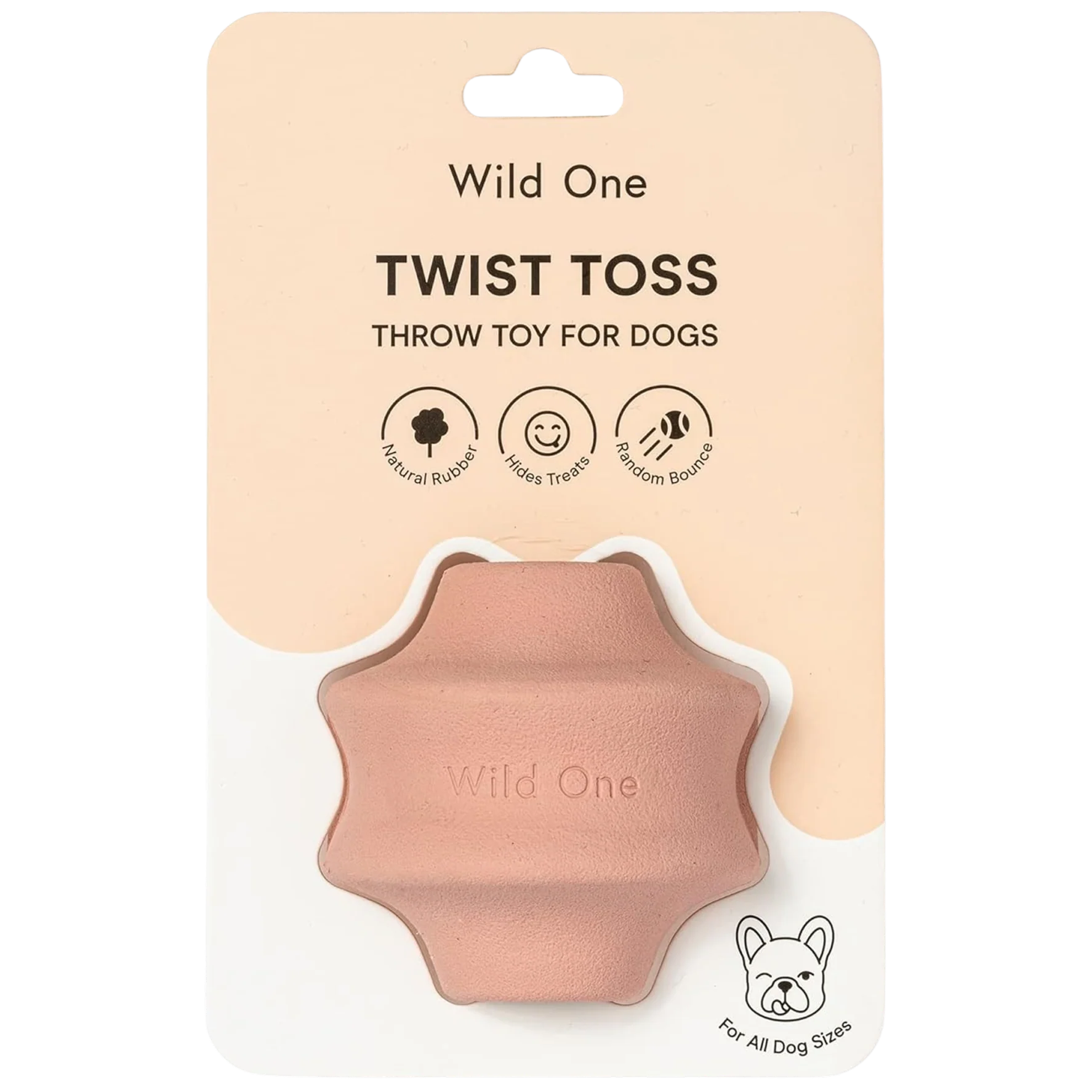 Twist Toss Interactive Dog Toy - Pink