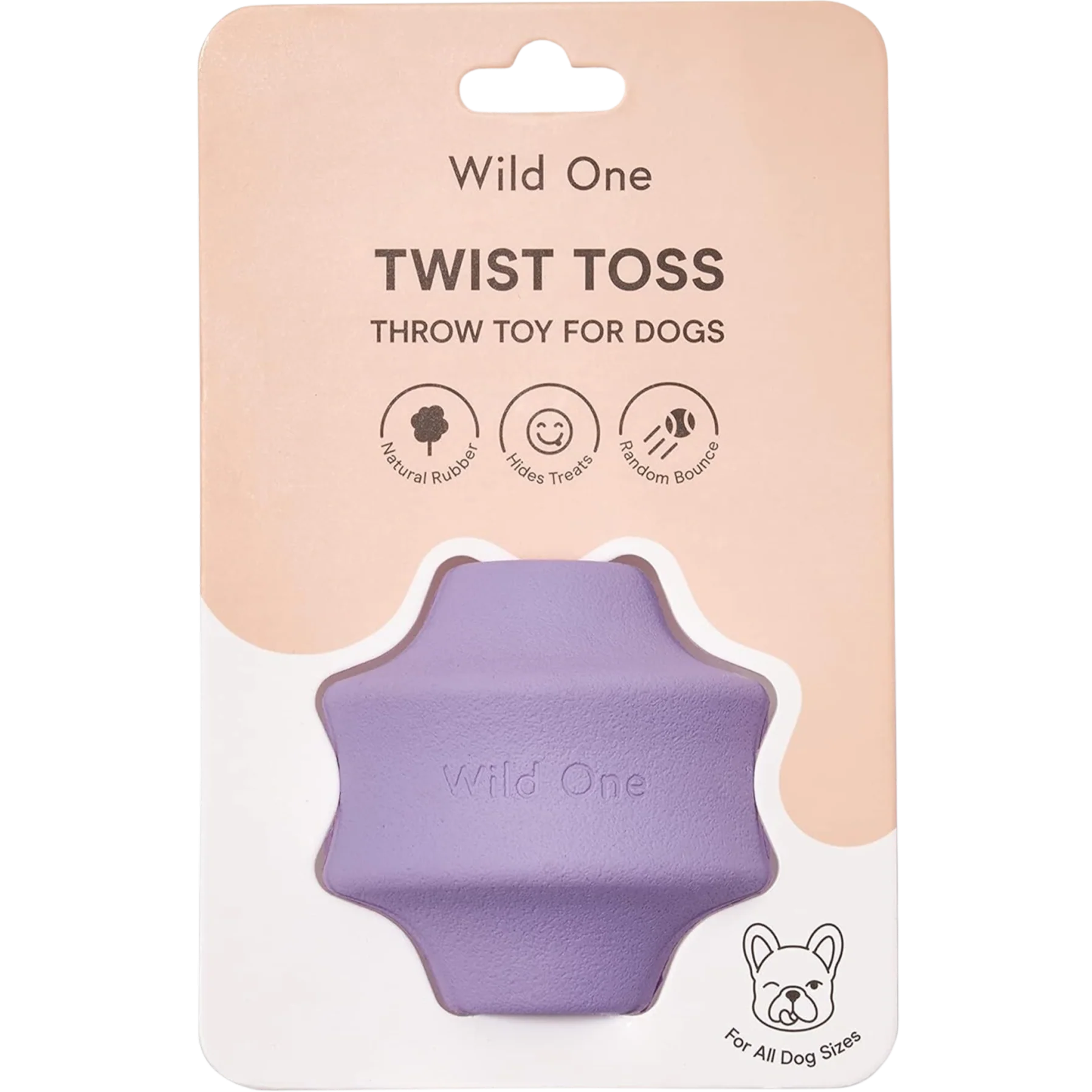 Twist Toss Interactive Dog Toy - Lilac