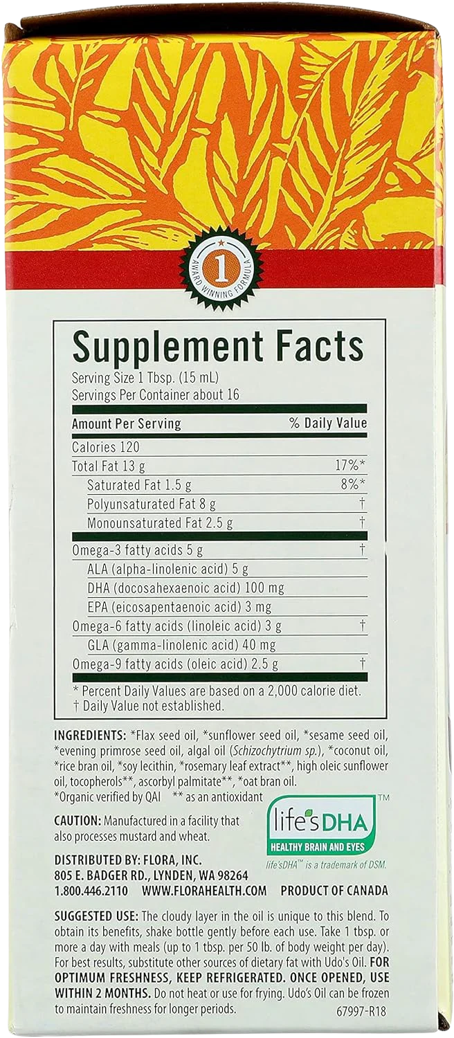 Udo's Oil 3-6-9 Blend DHA - Image 3