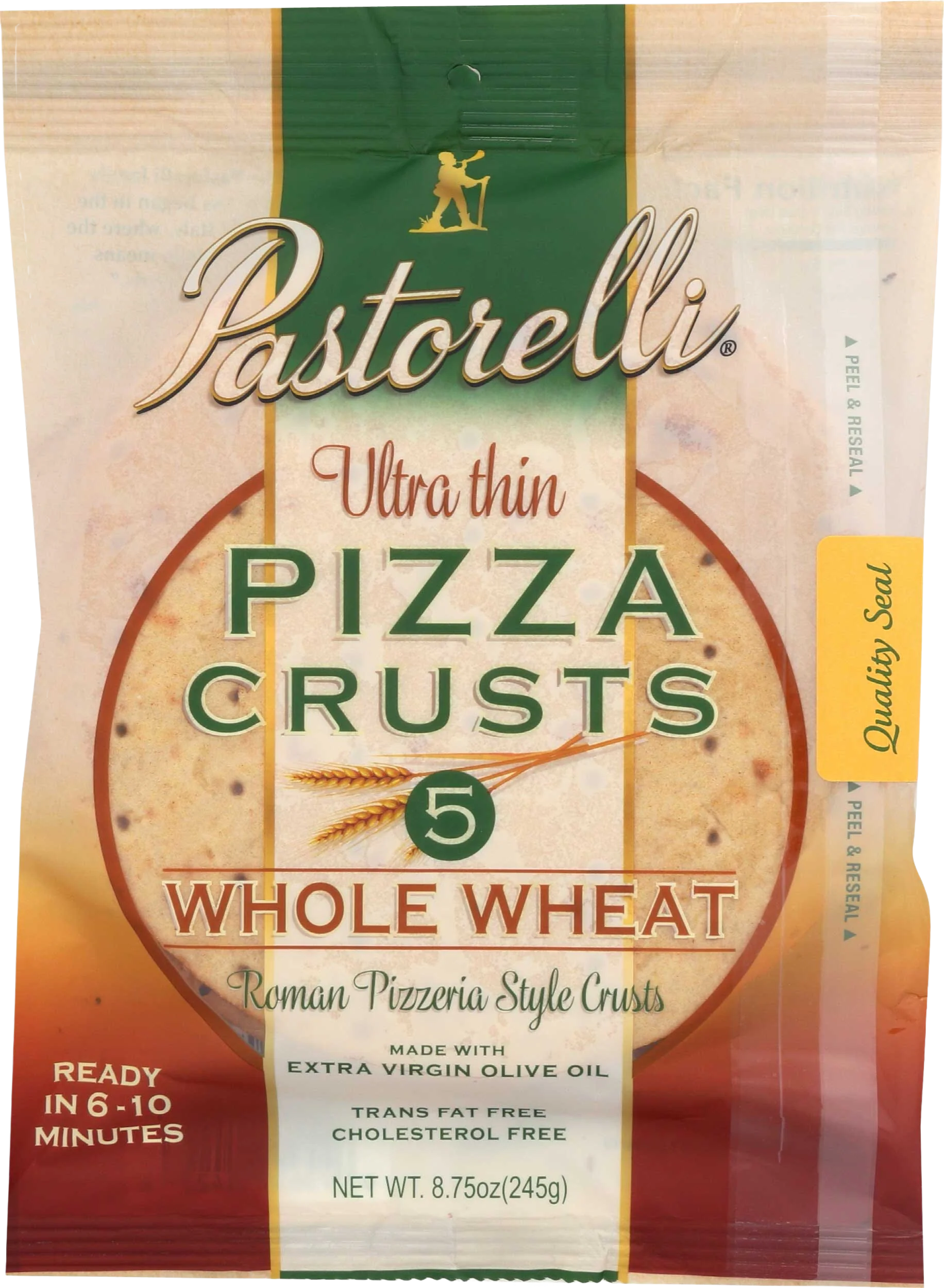 Ultra Thin Whole Wheat Pizza Crusts 7 Inch (5 CT)