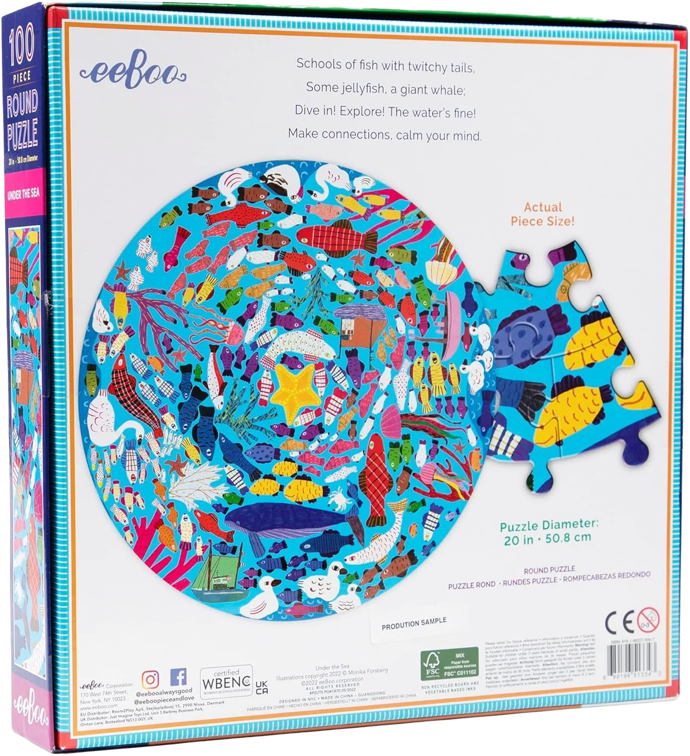 Under The Sea - 100pc Round Jigsaw Puzzle - Image 4
