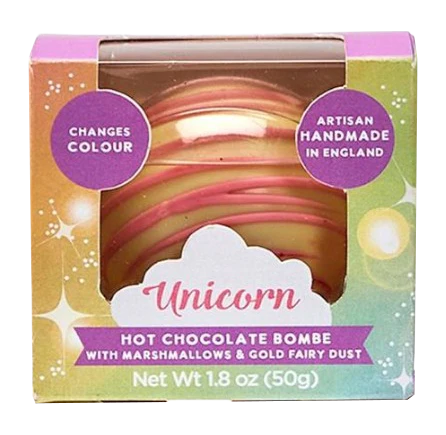 Unicorn Color Surprise Hot Chocolate Cocoba Bombe