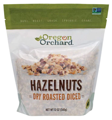 Unsalted Dry Roasted Diced Hazelnuts