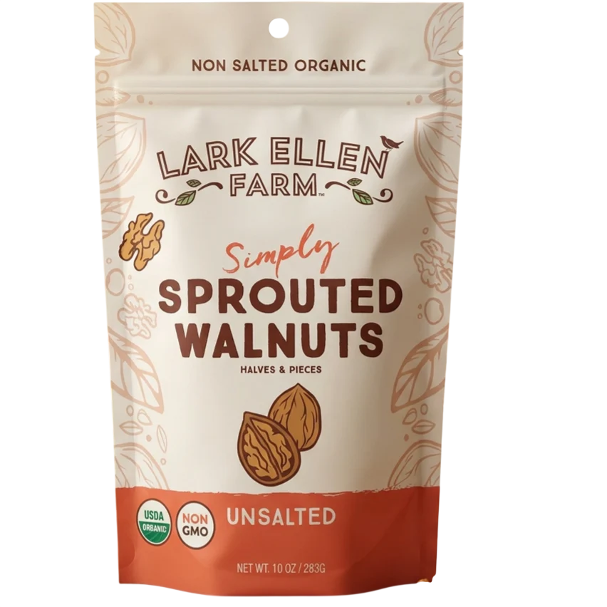 Unsalted Organic Sprouted Walnuts