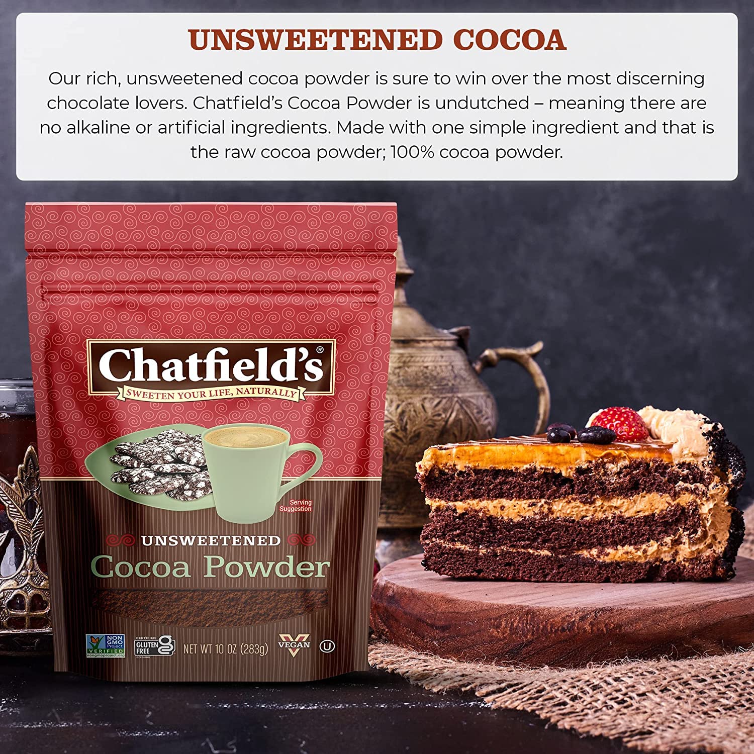 Unsweetened Cocoa Powder Pouch - Image 2