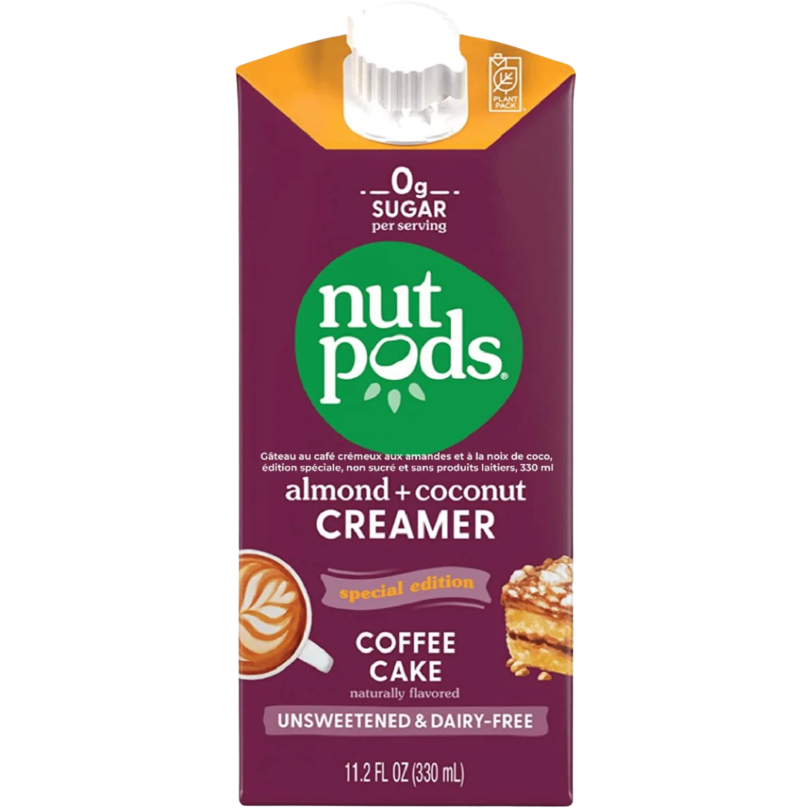Unsweetened Non-Dairy Coffee Cake Creamer