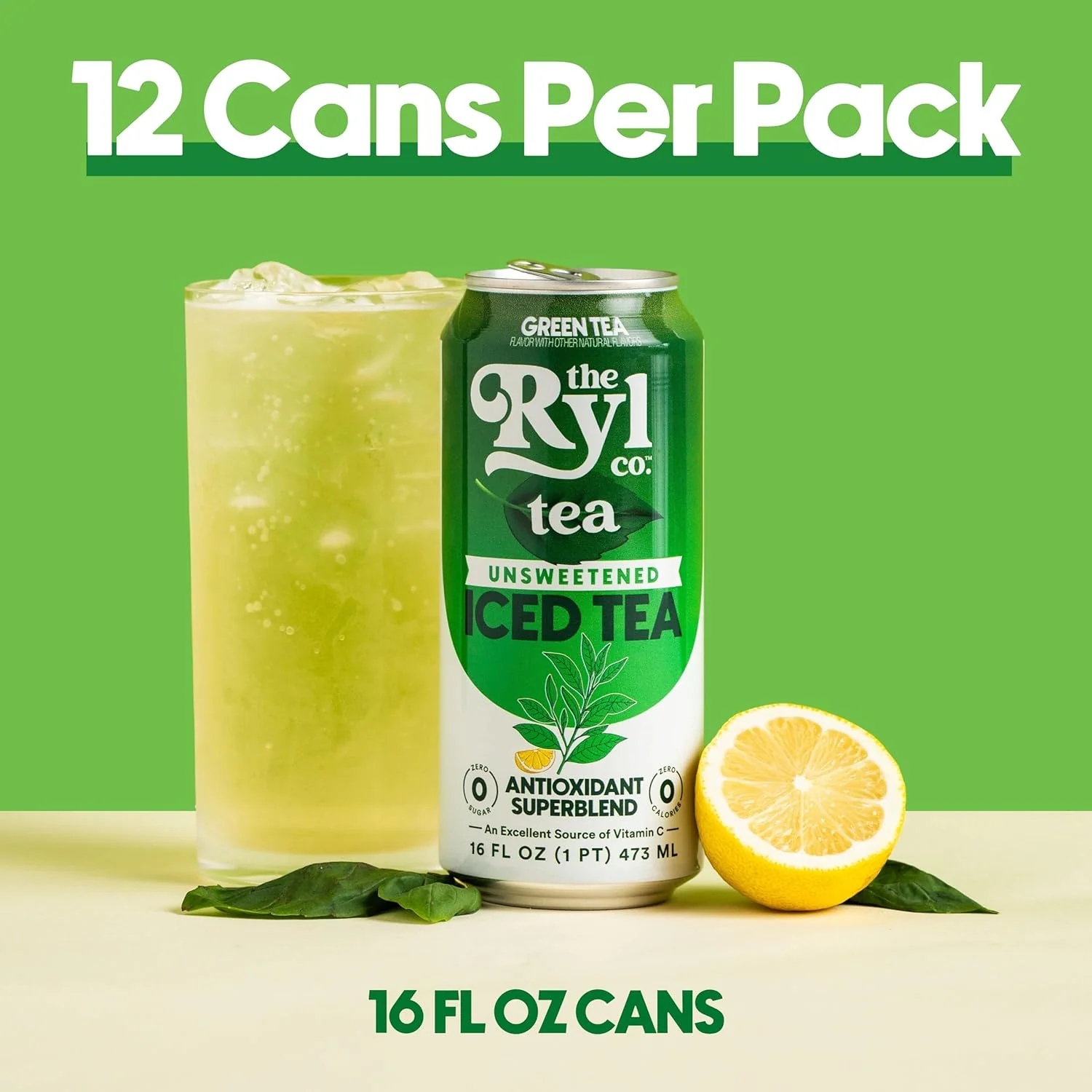 Unsweetened Green RTD Tea - Image 3
