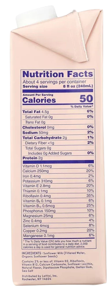 Unsweetened Sunflower Milk - Image 4
