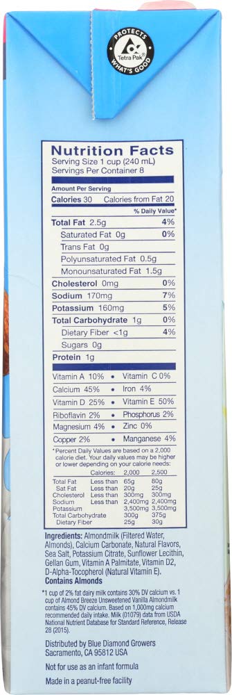 Unsweetened Vanilla Almond Milk - Image 2