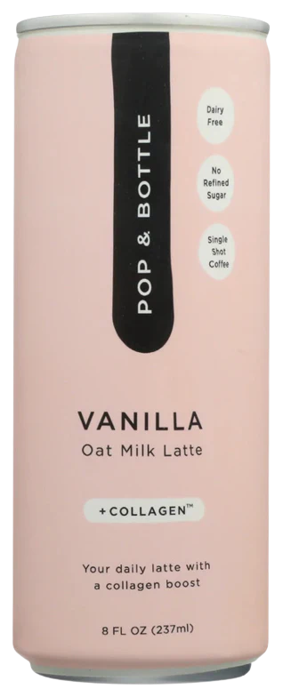 Vanilla Cold Brew Oat Milk Latte + Collagen