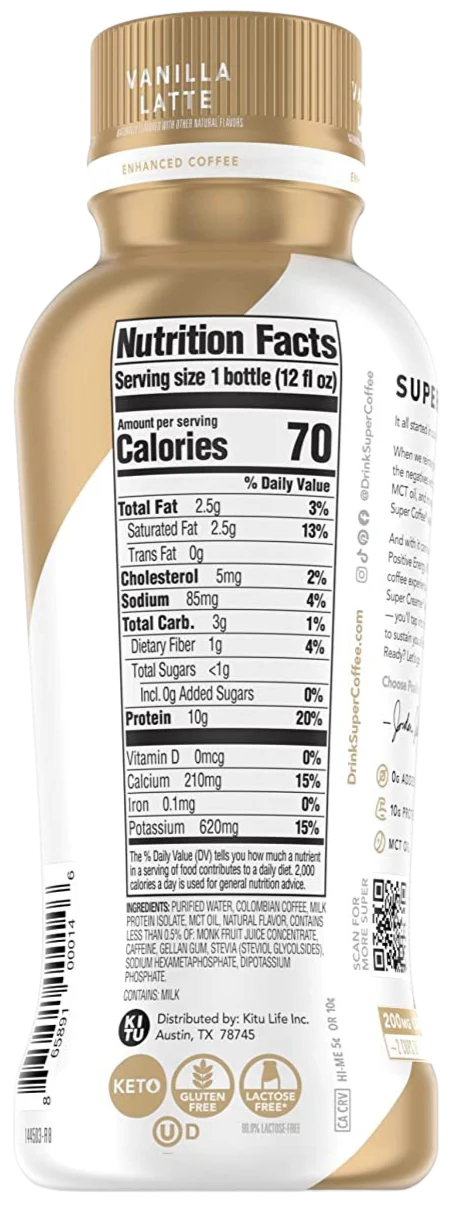 Vanilla Latte Super Coffee (4 Pack) - Image 4