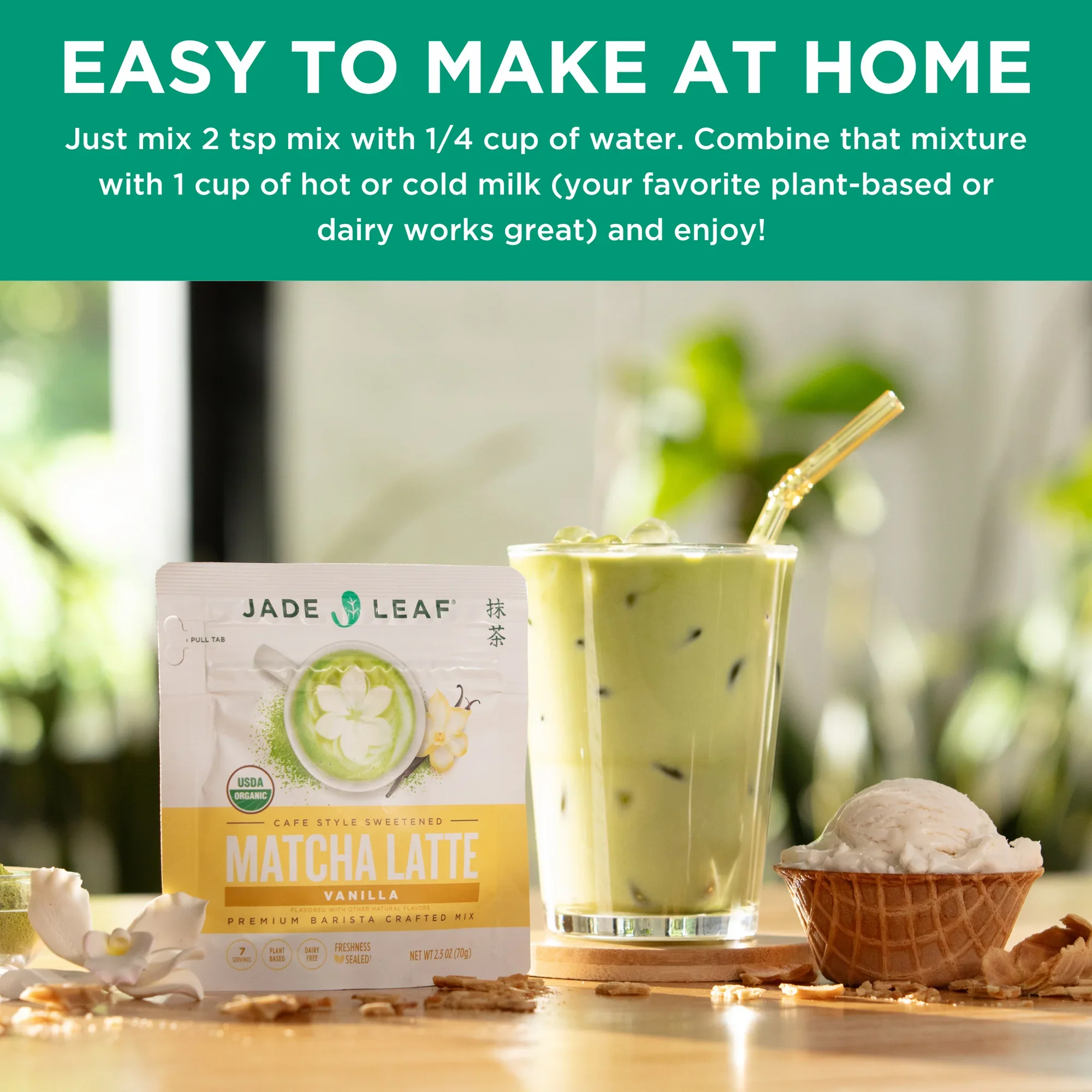 Vanilla Matcha Latte - Image 4