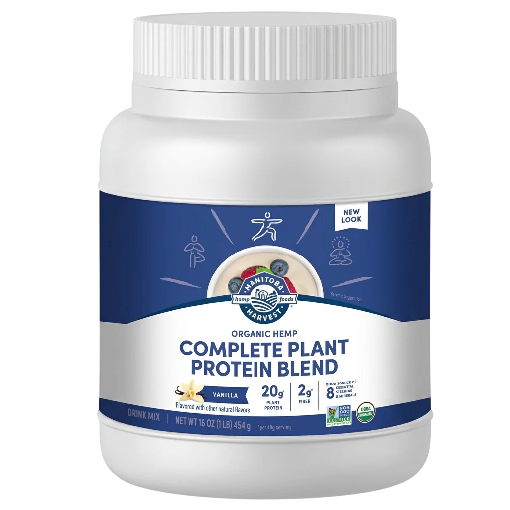 Organic Hemp Vanilla Plant-Based Protein Powder