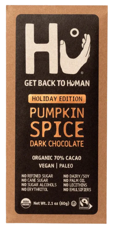 Variety Pack - Pumpkin, Gingerbread, Hazelnut, Mint Chocolate Bars (4 Pack) - Image 2