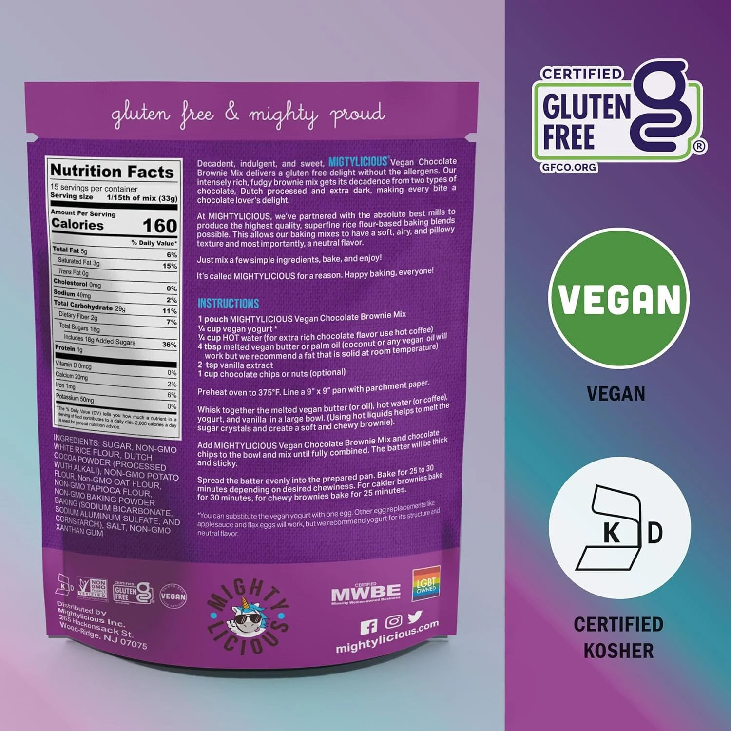 Vegan Chocolate Brownie Mix - Image 2