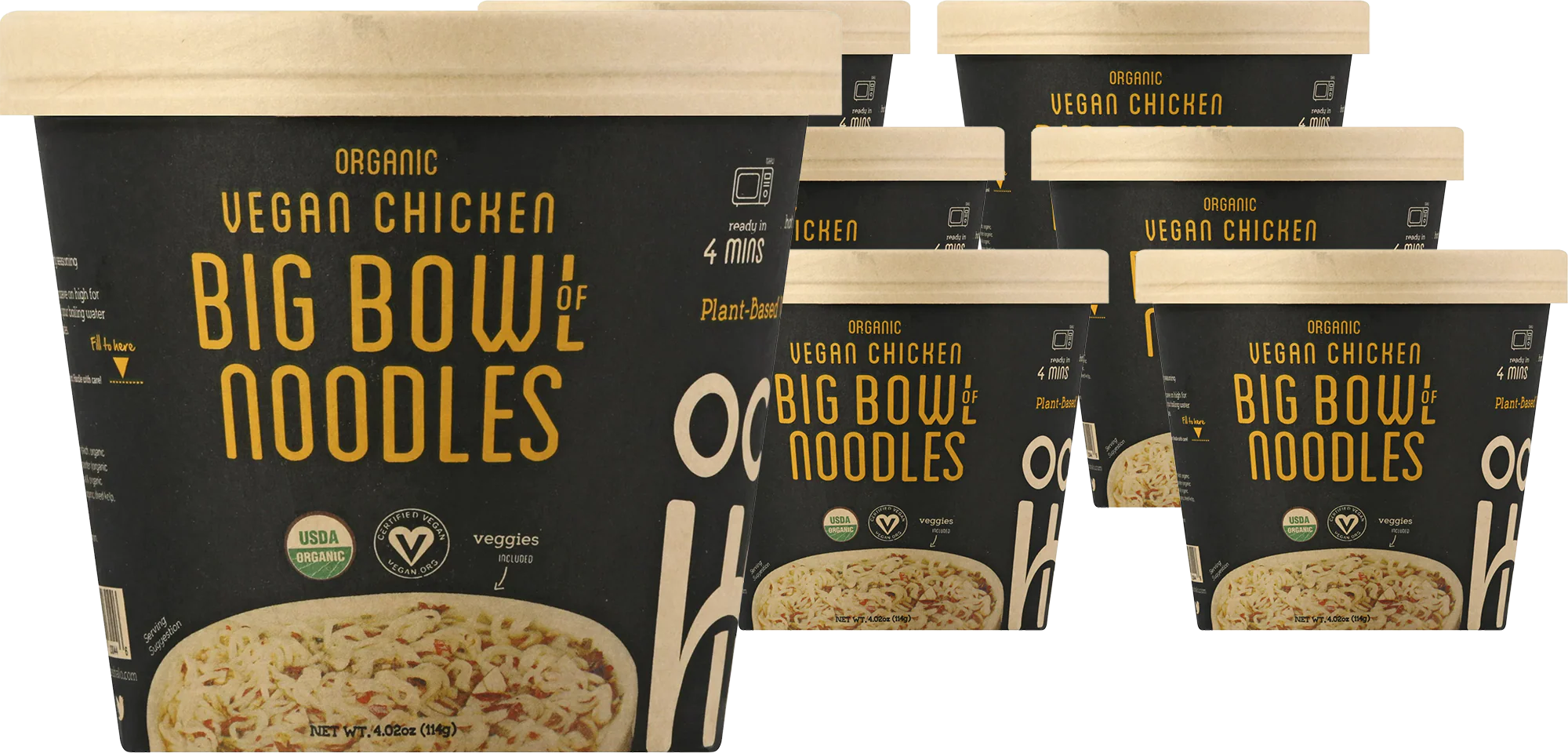 Vegan Chicken Noodle Bowl (6 Pack)
