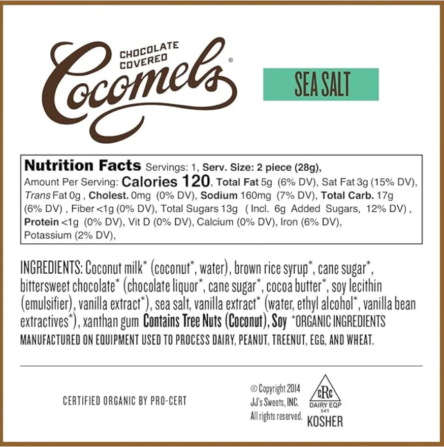Chocolate-covered Cocomels - Coconut Milk Caramels Non-Dairy (15 Pack) - Image 3