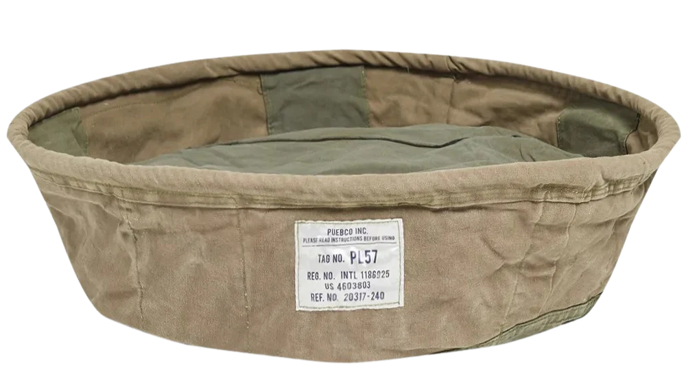 Vintage Tent Fabric Pet Bed Large