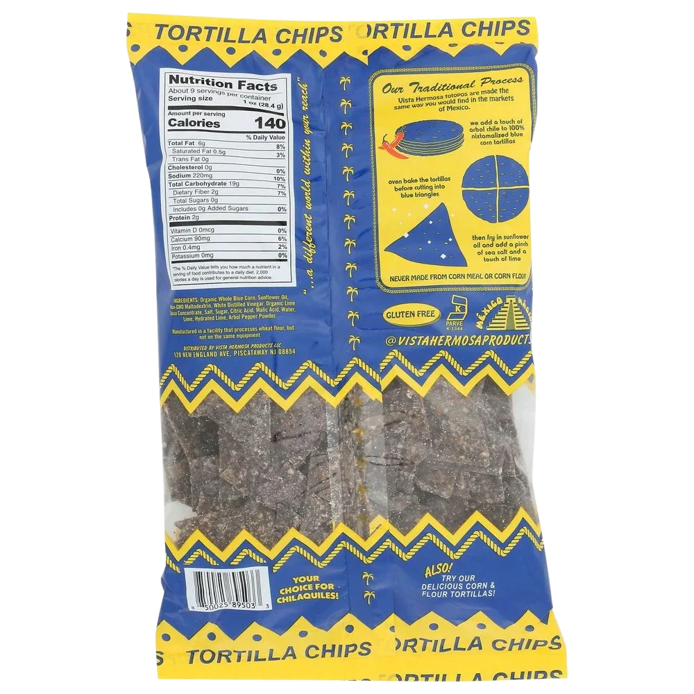 Blue Corn Totopos Tortilla Chips - Image 2