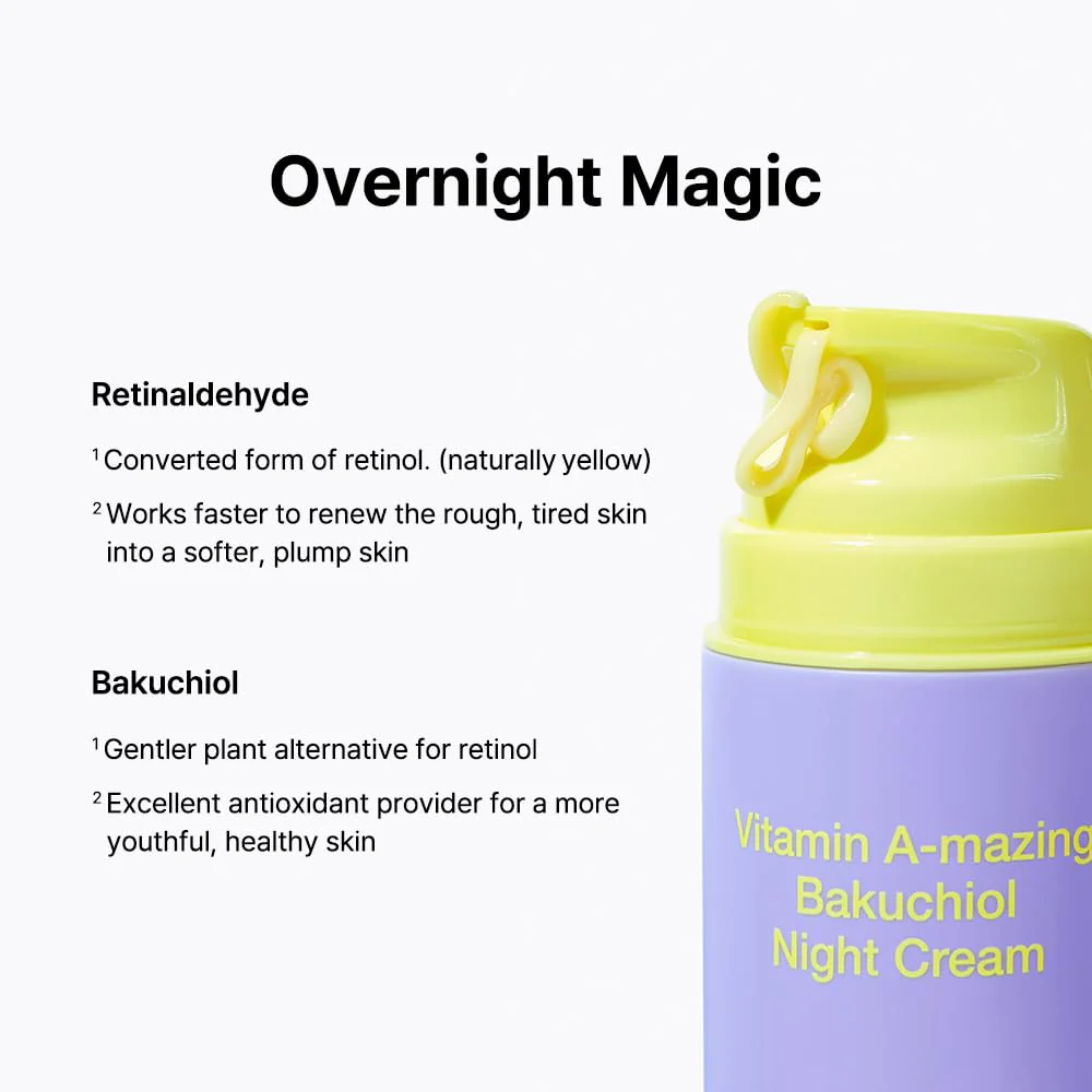 K-beauty Vitamin A-mazing Bakuchiol Night Cream - Image 2