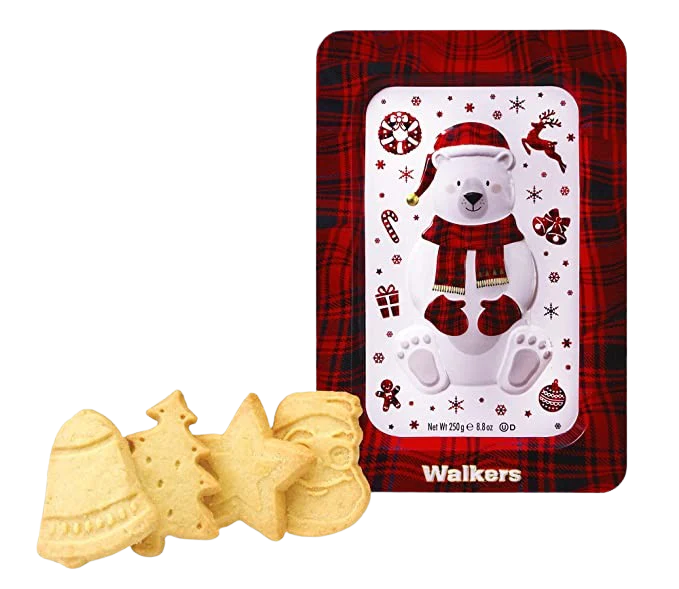 Festive Polar Bear Cookie Tin