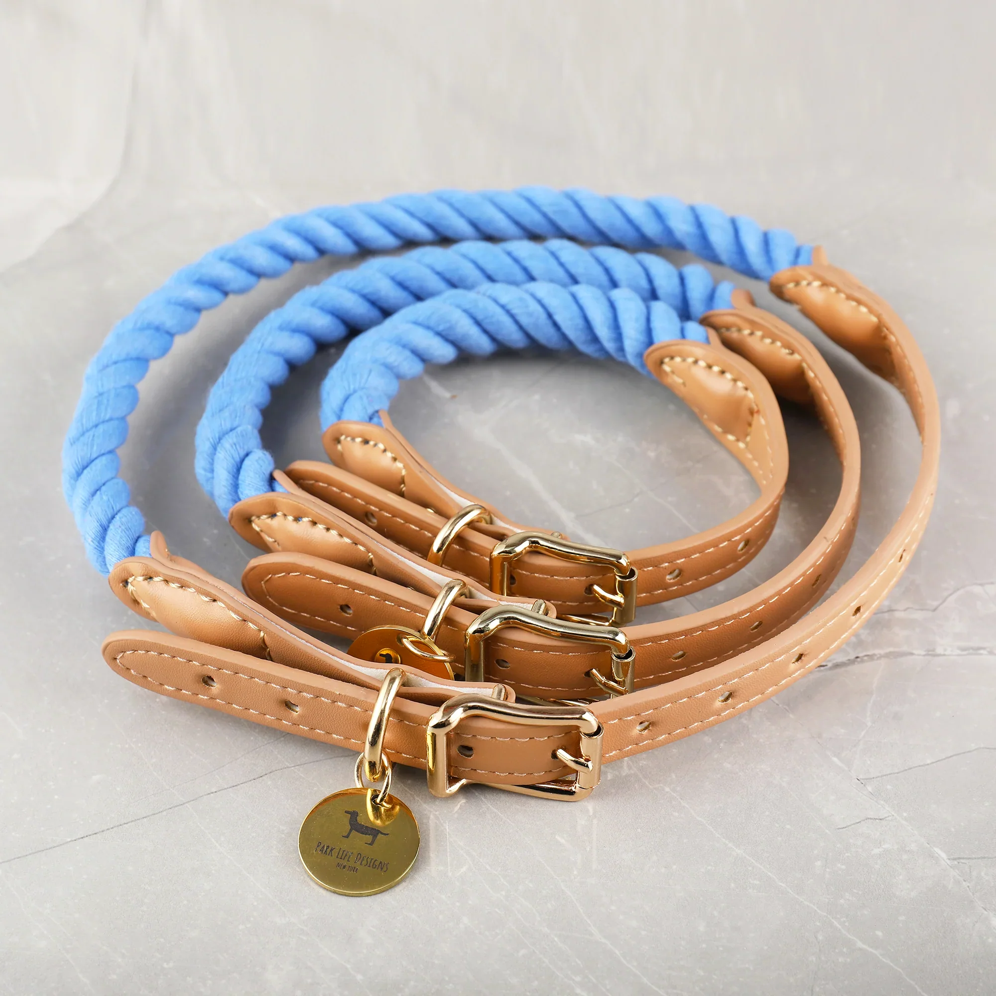 Wander Rope Dog Collar, Blue (Small) - Image 2
