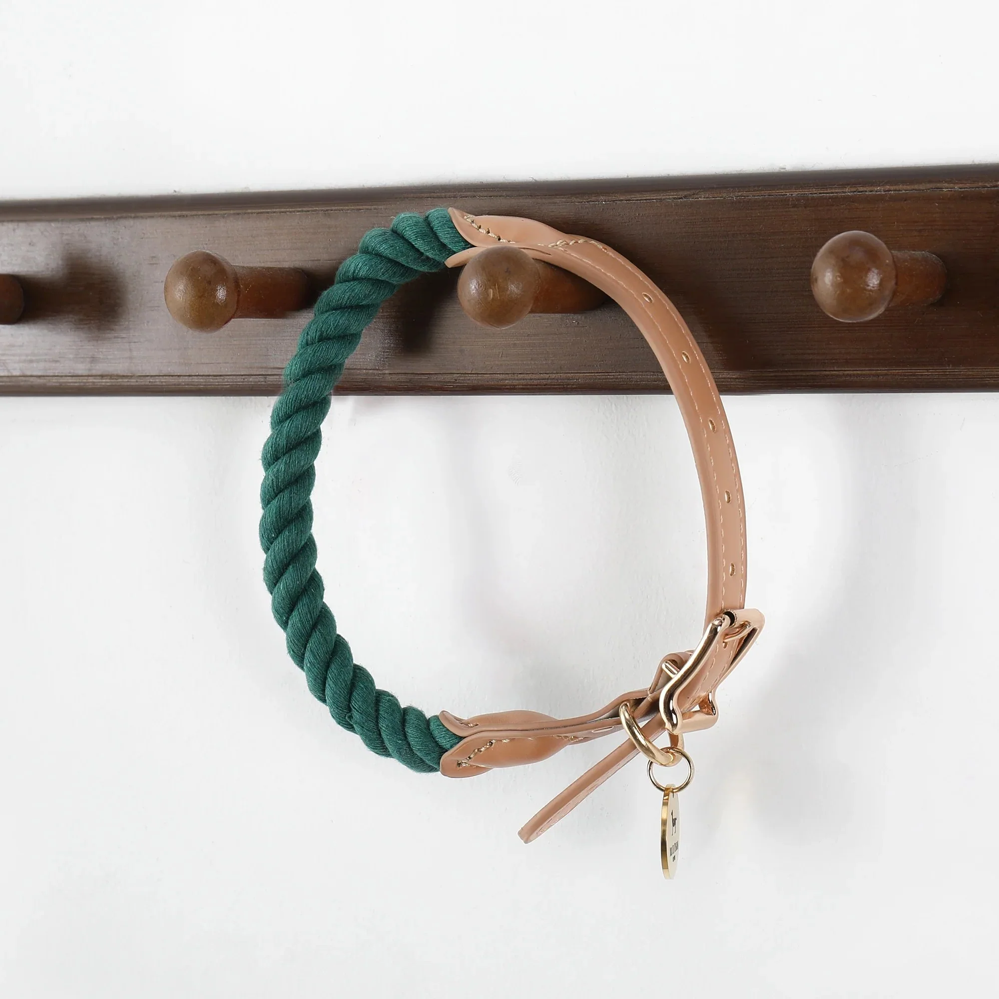Wander Rope Dog Collar, Green (Medium) - Image 2