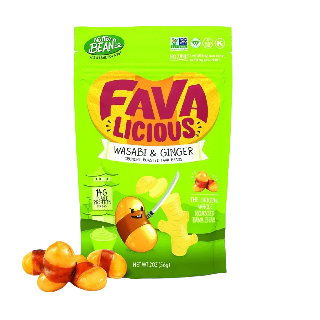 Wasabi & Ginger Roasted Fava Beans (12 Pack) - Image 2