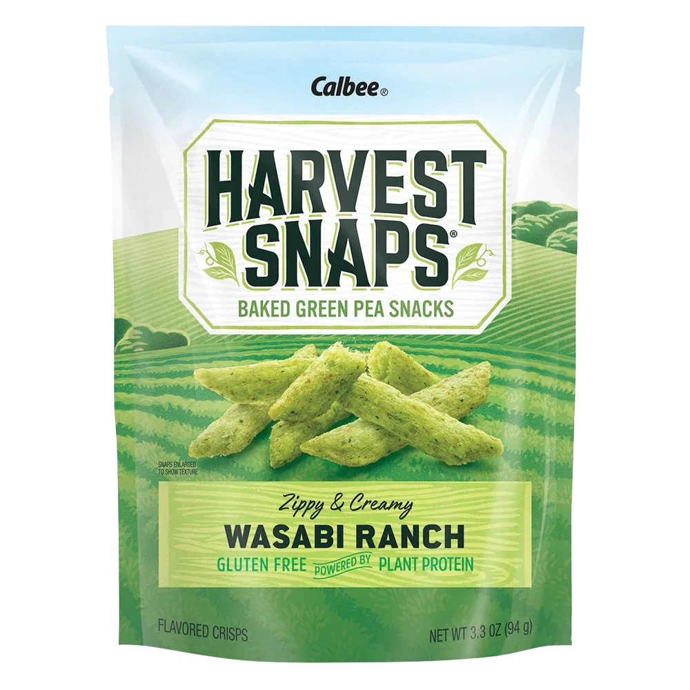 Wasabi Ranch Green Pea Snack Crisps