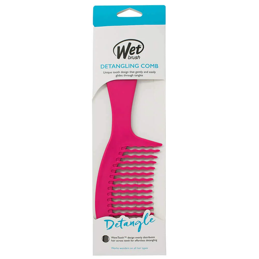 Wet Brush Detangling Comb Wide Tooth Assorted Colors - Image 2