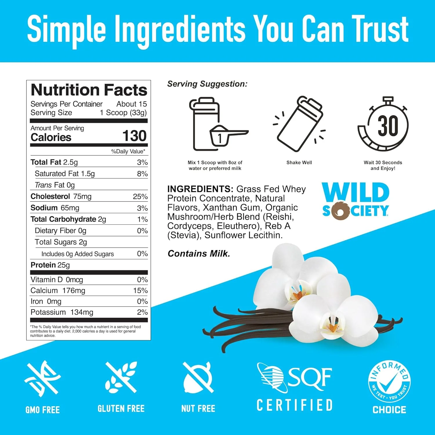 Whey Protein - Vanilla Bean - Image 3