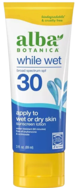 While Wet Sunscreen SPF 30 Lotion
