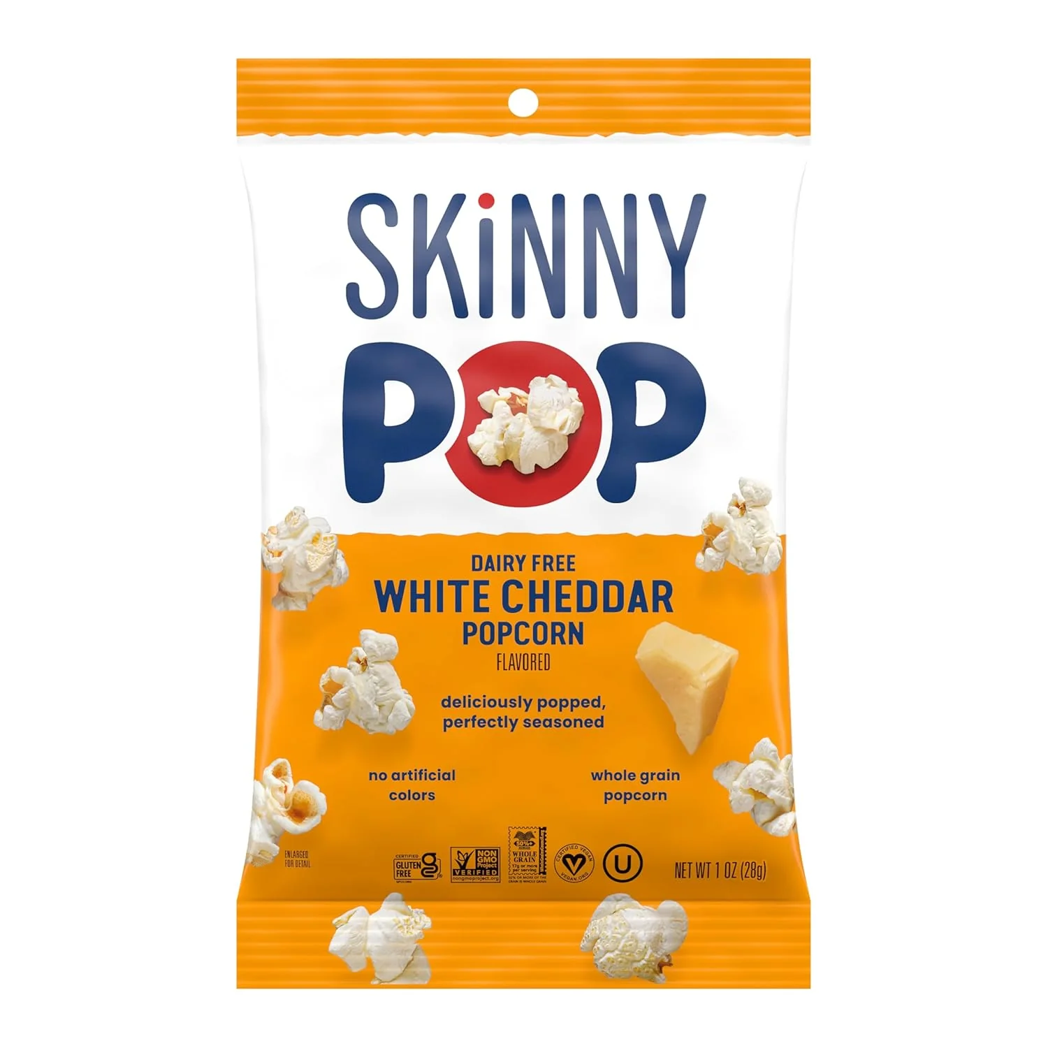 White Cheddar Popcorn Snack Bag (12 Pack) - Image 2