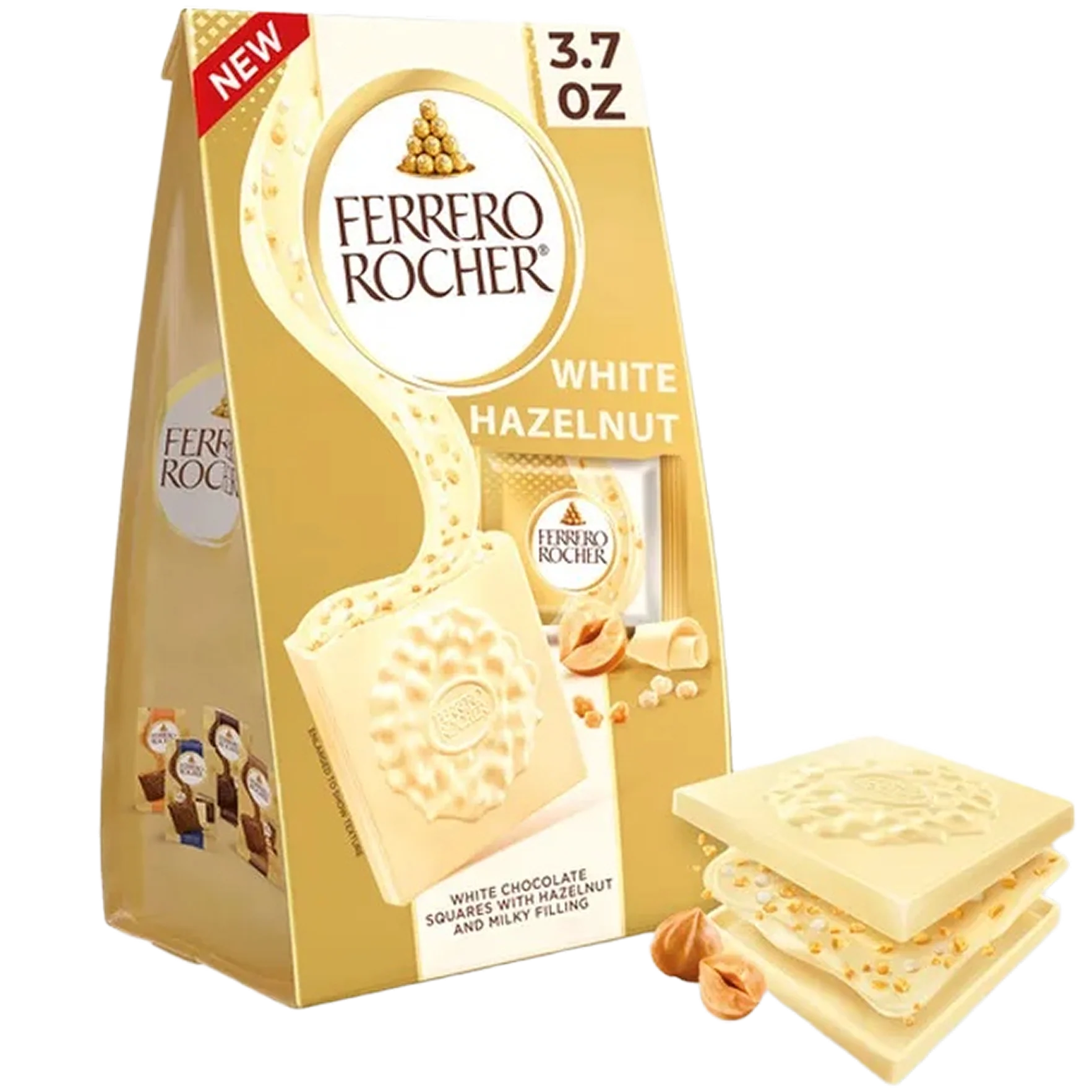 White Chocolate Hazelnut Squares (10 CT)