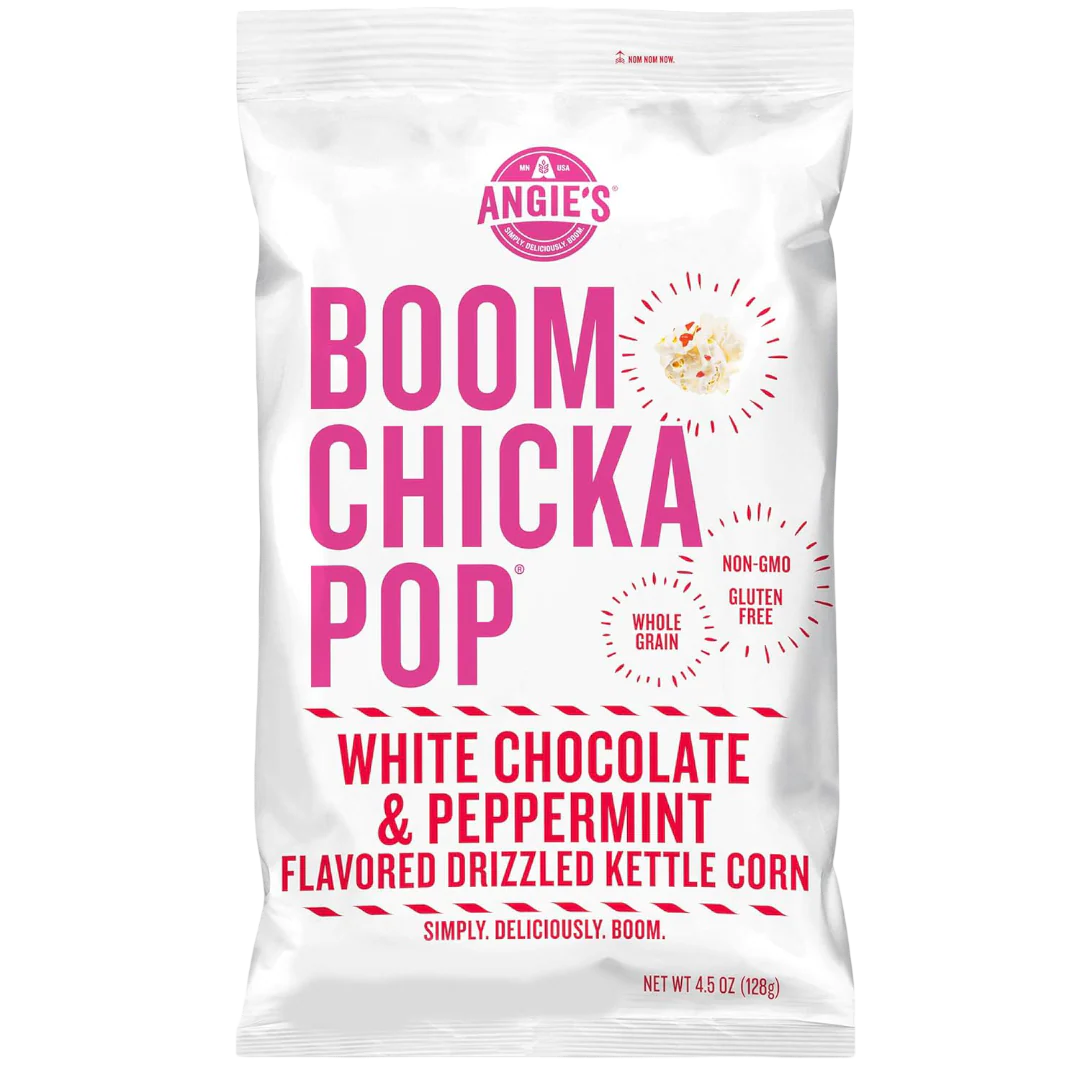 Boom Chicka Pop White Chocolate & Peppermint Drizzled Kettle Corn