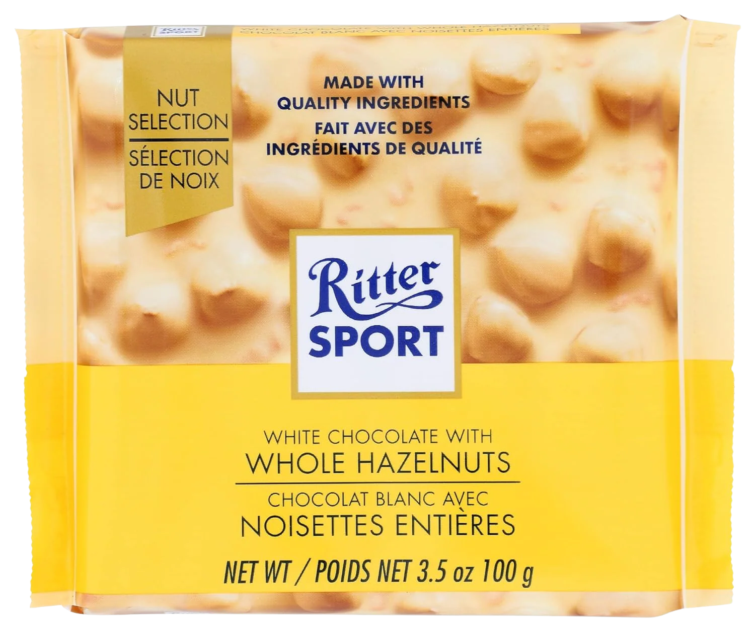 White Chocolate with Whole Hazelnuts