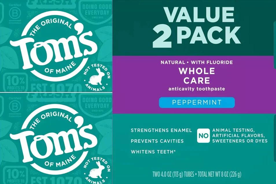 Whole Care Peppermint Toothpaste (2 Pack)