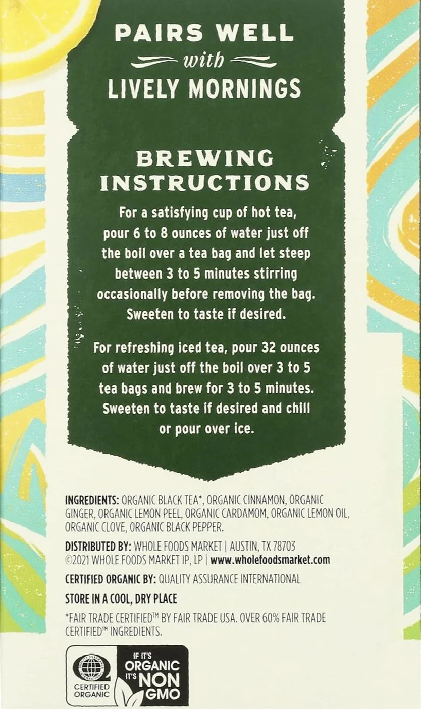 Organic Lemon Spice Black Tea - Image 3