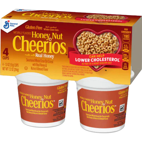 Whole Grain Honey Nut Oat Cereal Cups (4 CT)