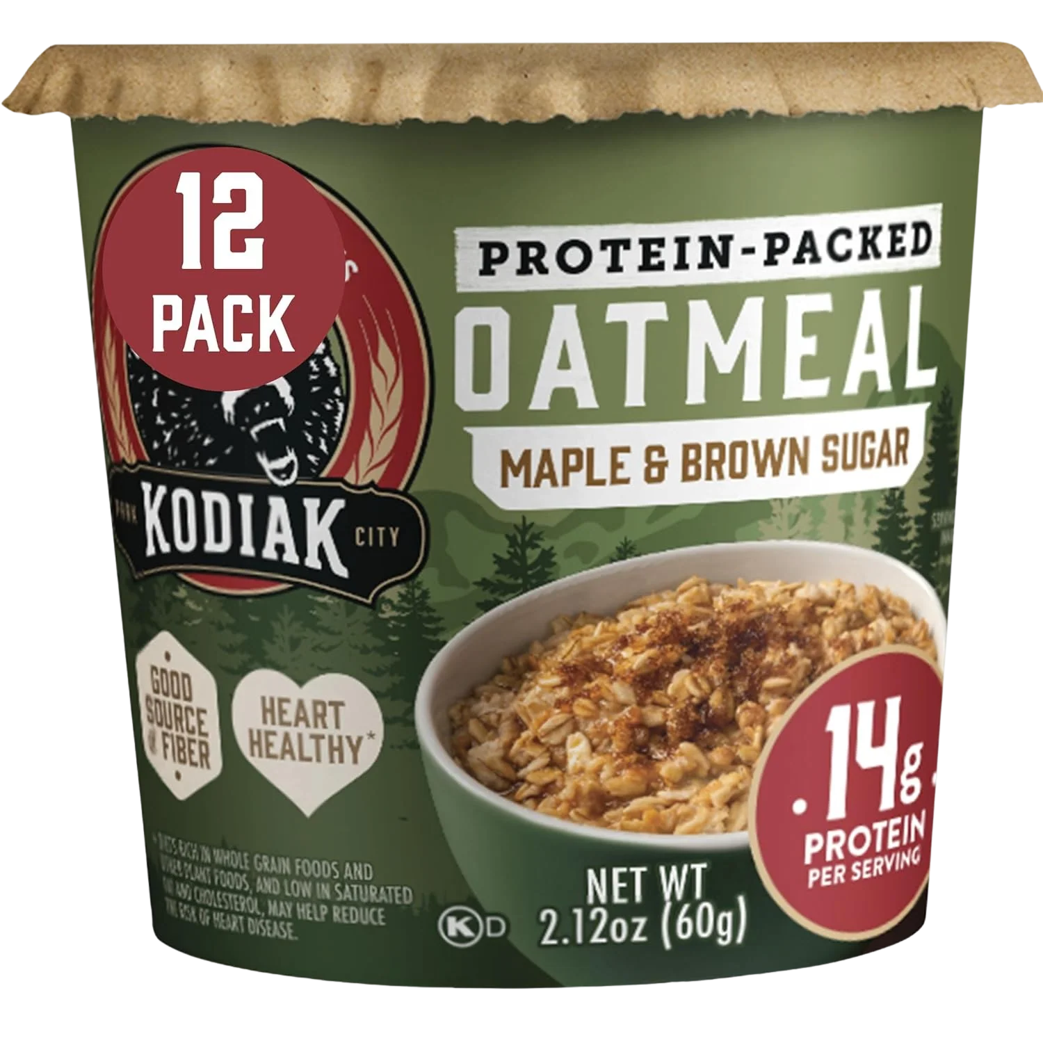Maple & Brown Sugar Oatmeal Cups (12 CT) - Image 2