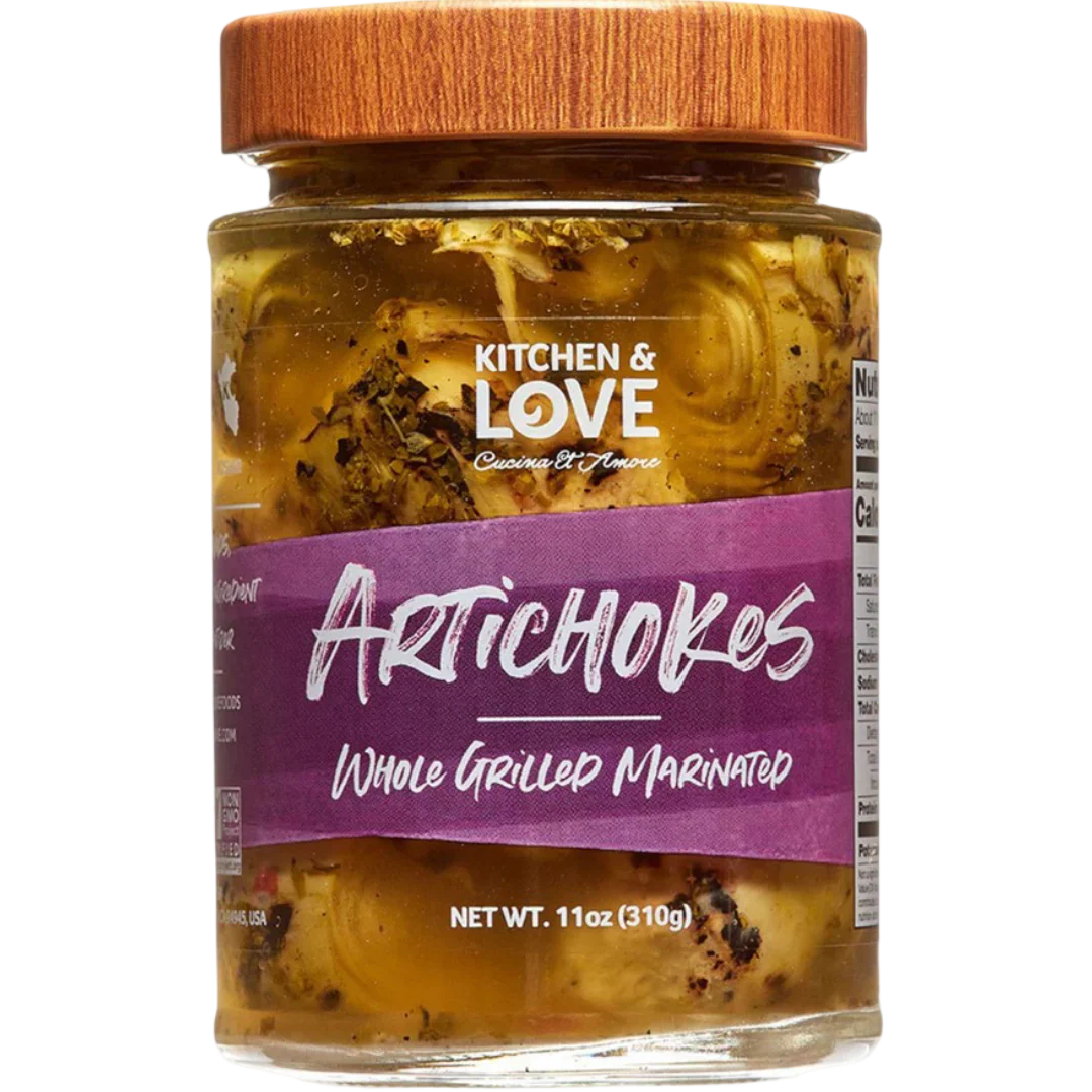 Whole Grilled and Marinated Artichoke Hearts