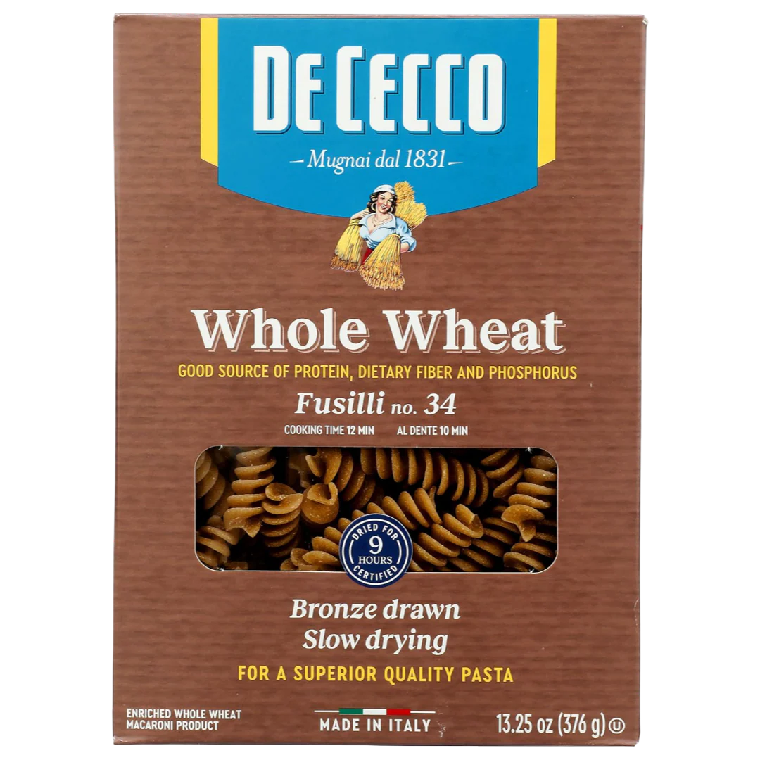 Fusilli No. 34 Whole Wheat Pasta