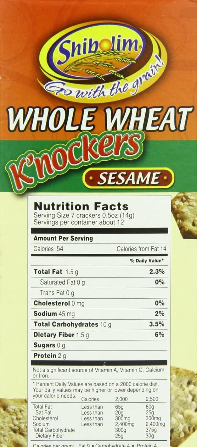 Whole Wheat Sesame Knockers Crackers - Image 3