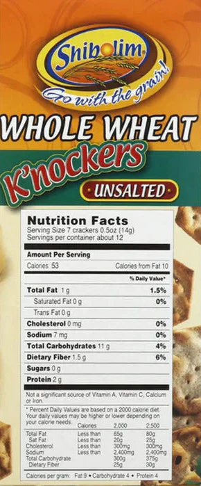 Whole Wheat Unsalted Knockers - Image 2