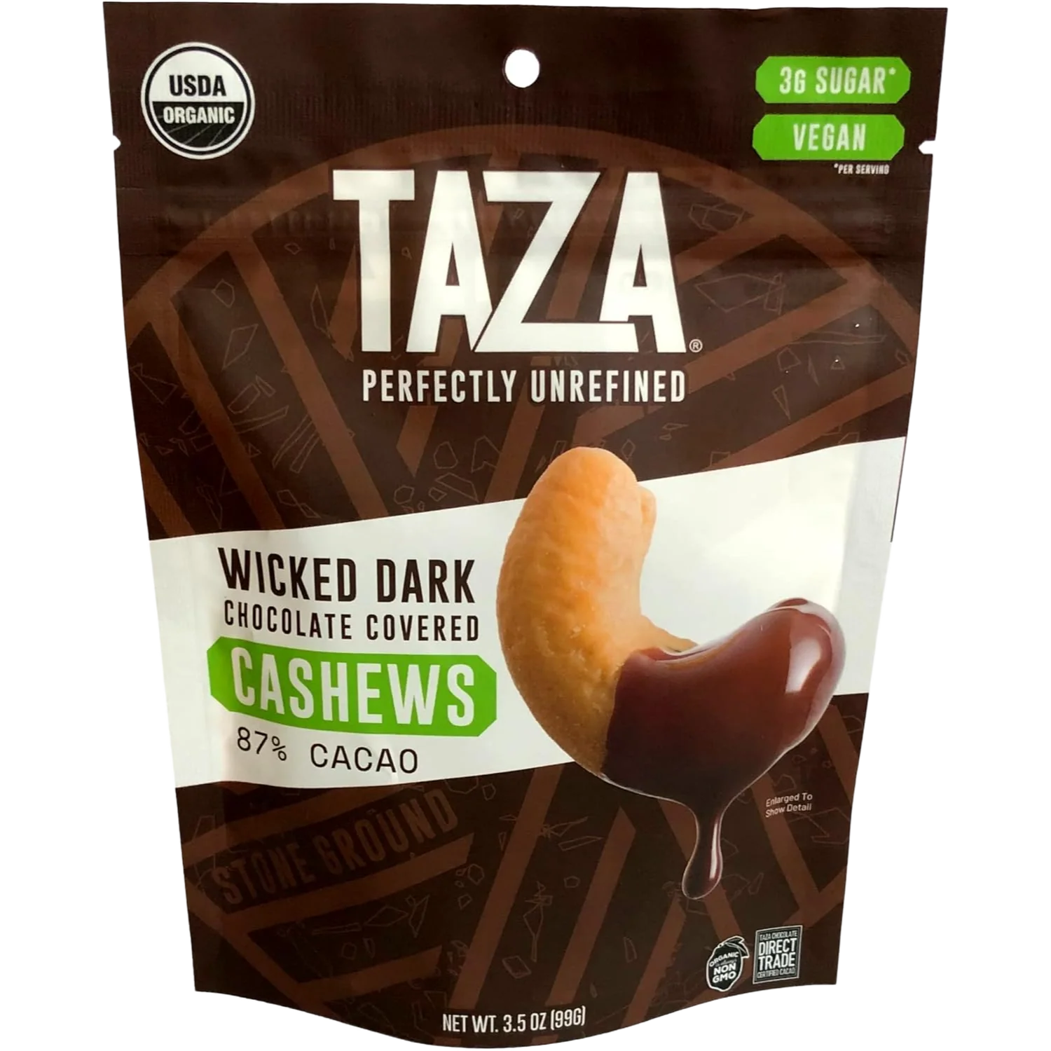 Wicked Dark Organic Chocolate Covered Cashews