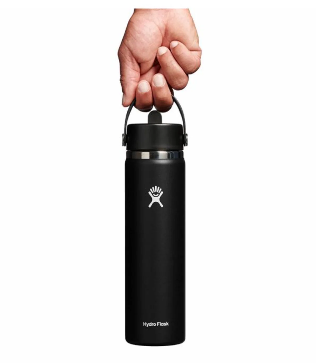 24oz Wide Flex Straw Cap - Black - Image 2
