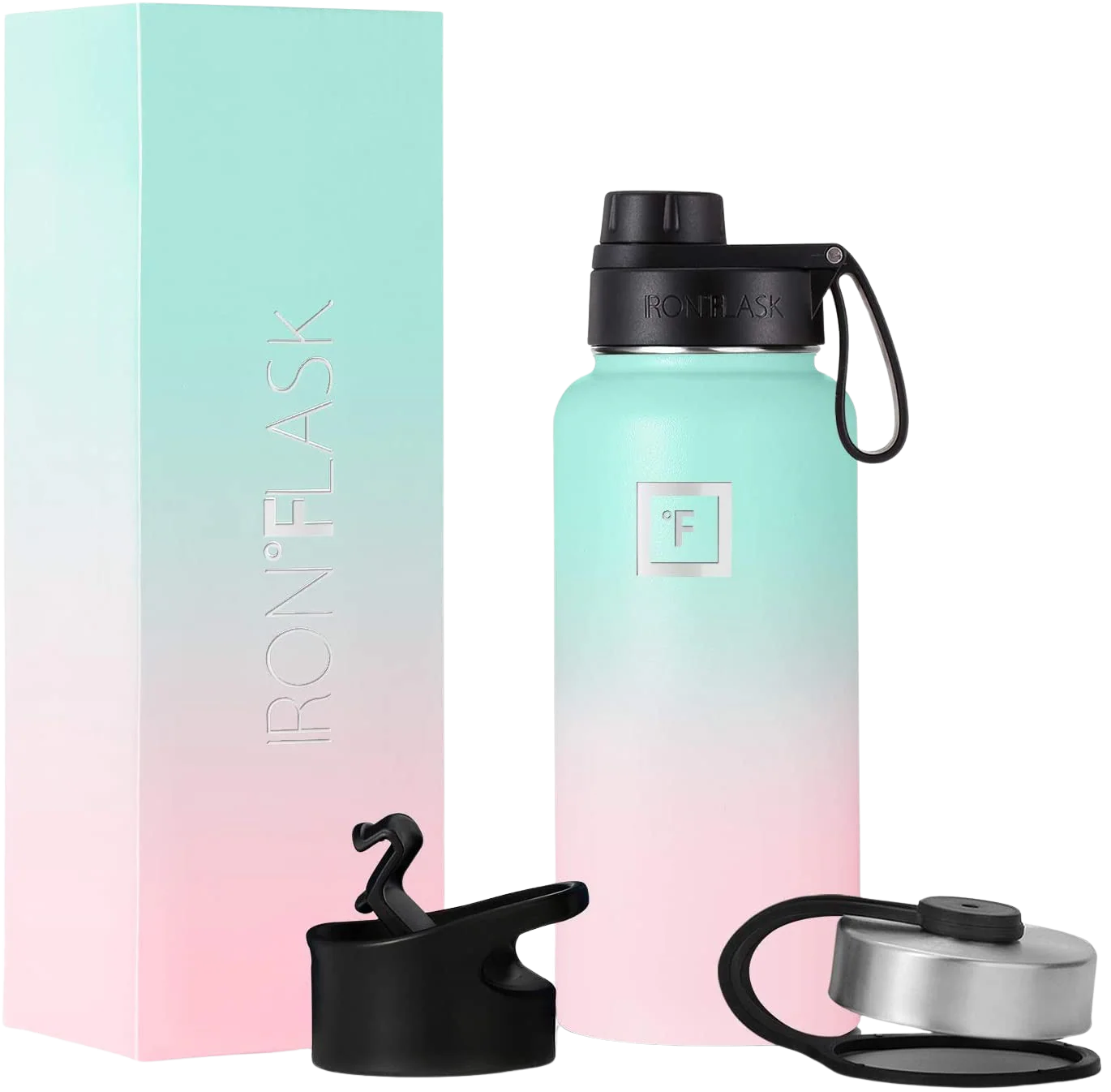 Wide Mouth Bottle with Spout Lid - Bubble Gum, 14oz